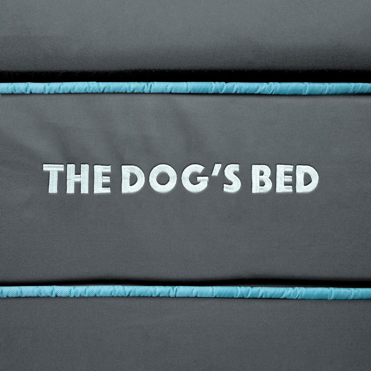 The Dog’s Bed Orthopedic Headrest Dog Bed Large Grey/Blue 40x25, Memory Foam, Pain Relief for Arthritis, Hip & Elbow Dysplasia, Post Surgery, Lameness, Veterinary Approved, Waterproof Washable Cover